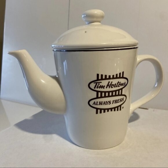 Totally Canadian! Tim Hortons Always Fresh 2 Cup Tea Pot - Picture 1 of 13